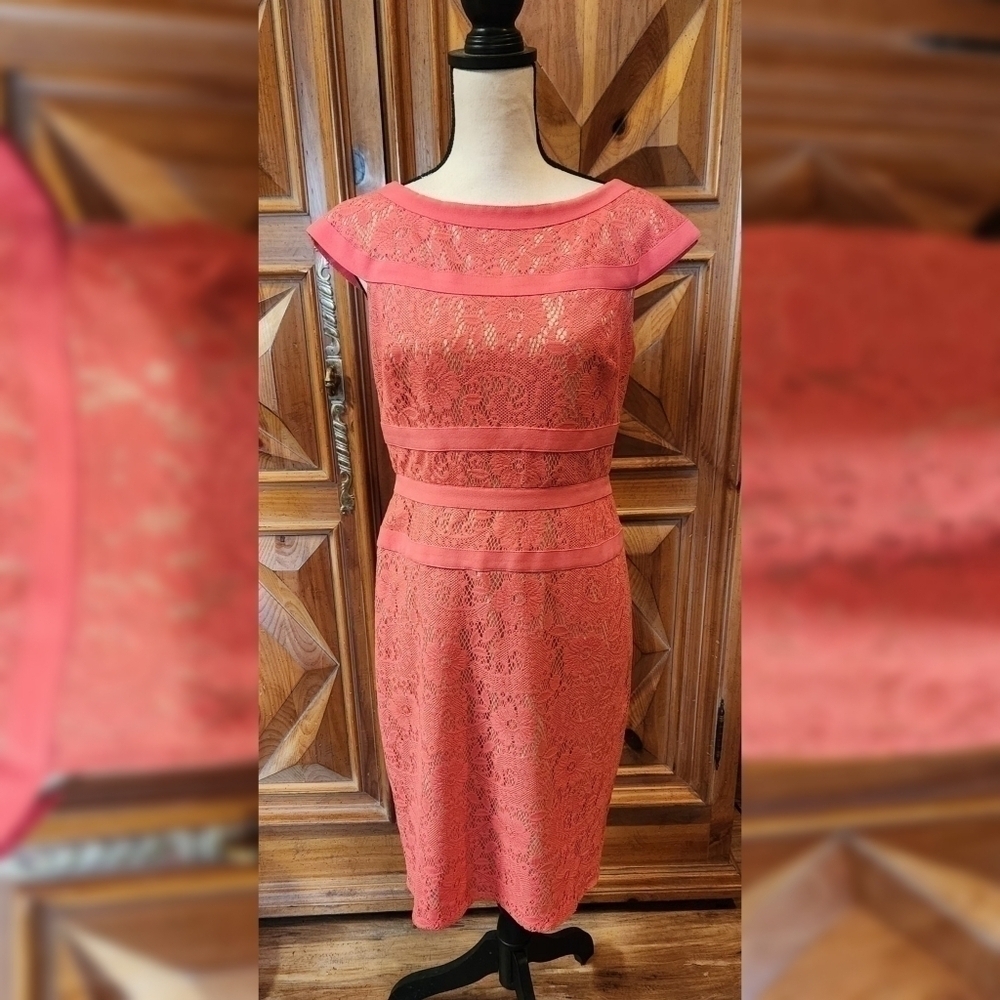 Adrianna Papell Lace Dress Sz 8